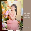 Khung ảnh cưới tráng gương 60x90 sáng bóng tại xưởng Duyên Tranh