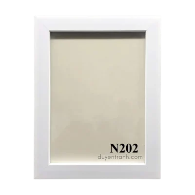 Mẫu viền khung bằng khen N202 - Trắng trơn 2 cm