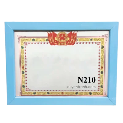Mẫu viền khung bằng khen N210 - Xanh ngọc